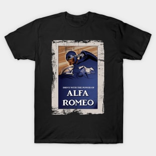 Alfa Romeo Vintage Poster Distressed type 2 T-Shirt